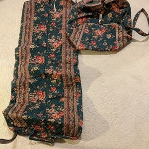 Ver Bradley Vintage Large Duffel and Garment Bag